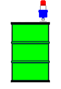 1. DLC insert perpendicular to the drum. 1. DLC insert perpendicular to the drum.
