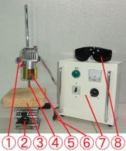 Halogen Point Heater Laboratory-kit HPH-60FA/f30-450w+HCVD Halogen Point Heater Laboratory-kit HPH-60FA/f30-450w+HCVD