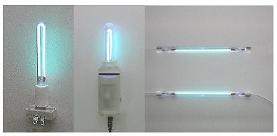자외선 램프 - 자외선 조사 및 오존 발생