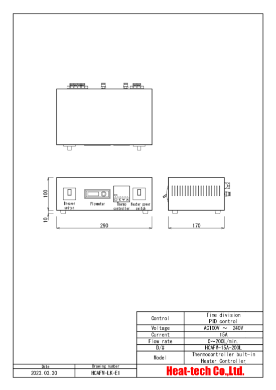 Air Blow Heater Laboratory Kit LKABH-34NM/220V-3kW + HCAFM