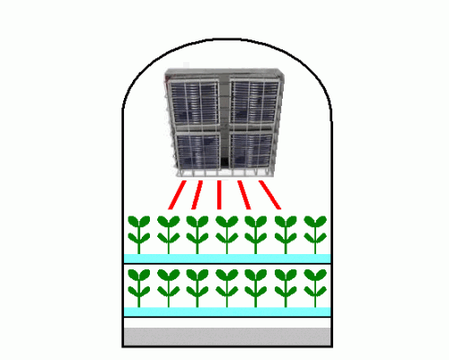  적외선 패널 히터 의한 제 6 호 식물 공장의 성장 · 발아 촉진 용 광원