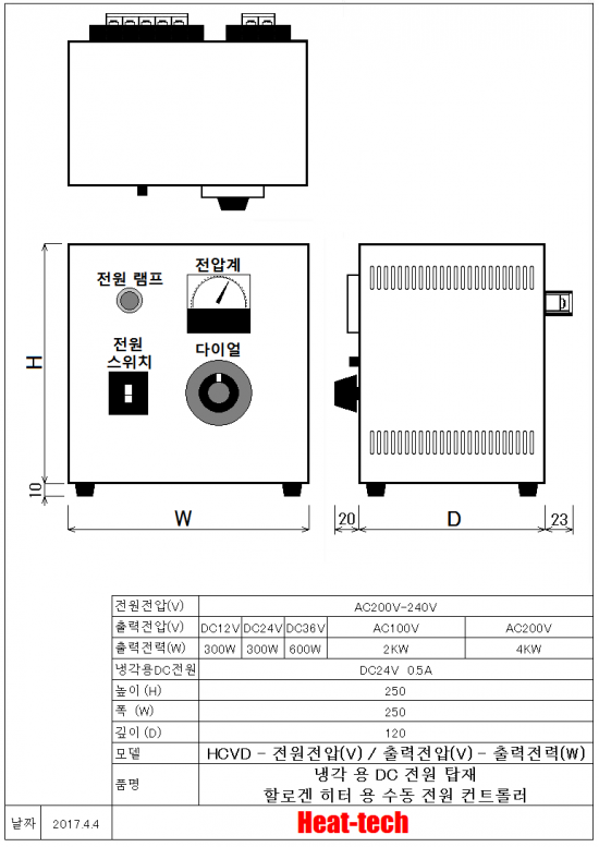 할로겐 포인트 히터 Lab-kit LKHPH-120FA/f45/200v-1kw +HCVD