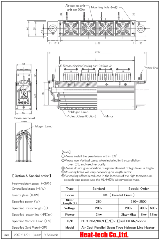 Outline drawing of HLH-60