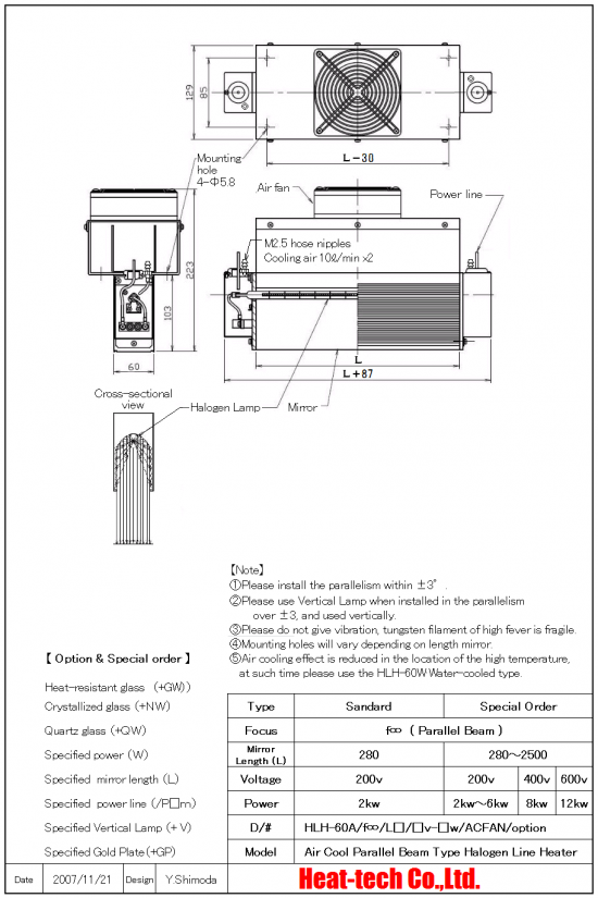 Outline drawing of HLH-60