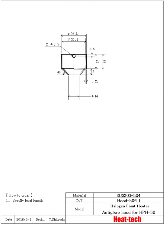 9. Outline drawing of HPH-30