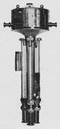 Threefold aspiration-psychrometer (Assmann type, prior to 1900)