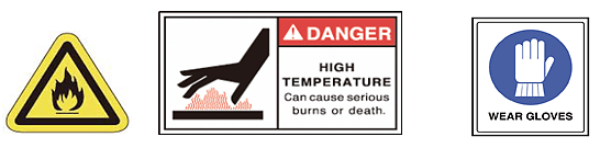 The base portion of a halogen lamp, a lamp part, etc. become extraordinary high temperature during turning on electricity and immediately after turning on electricity.