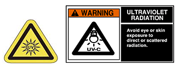 The light of the halogen lamp includes harmful ultraviolet radiation, while trace.