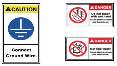 Do not wet the halogen heater. Please be grounded in the body for safety.