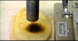 Hot-air heating of the Potato chips
