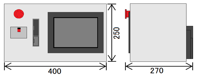 SSC Standard type External dimensions