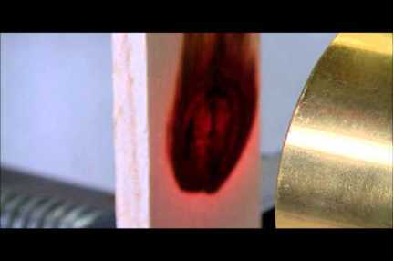 Heating of wood series 4 Paulownia - Best Applications the Halogen Point Heater