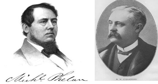 페란 앤 코렌다 사의 동업자 마이클 페랑 (Michael Phelan April 18, 1819 - October 7, 1871)와 휴고 W · 코렌다 (Hugh William Collender December 23, 1828 - April 1,