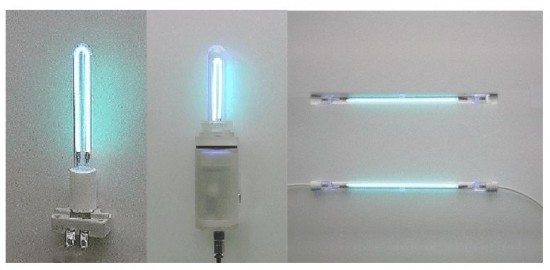 자외선 램프 - 자외선 조사 및 오존 발생
