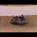 Heating, melting and vitrification of rocks series 30 - Amethyst