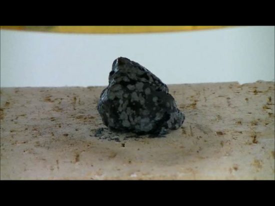 Heating, melting and vitrification of rocks series 28 - Snowflake obsidian