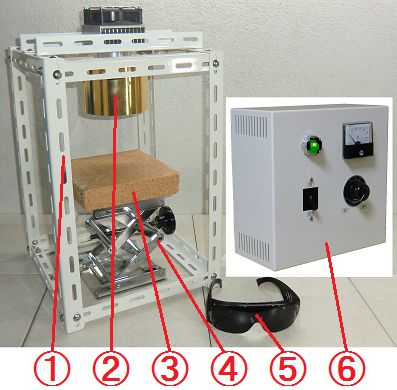 鹵素燈點型加熱器 實驗配套元件 HPH-120FA/f45-1kw+HCVD