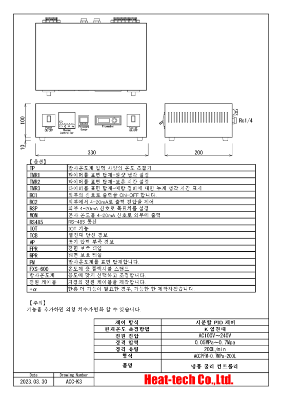 압력계 유량계 탑재 형 ACCPFM