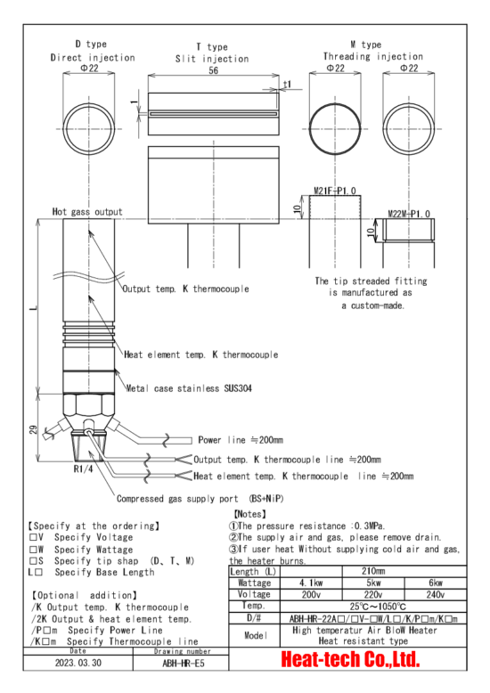 Outline drawing of ABH-HR