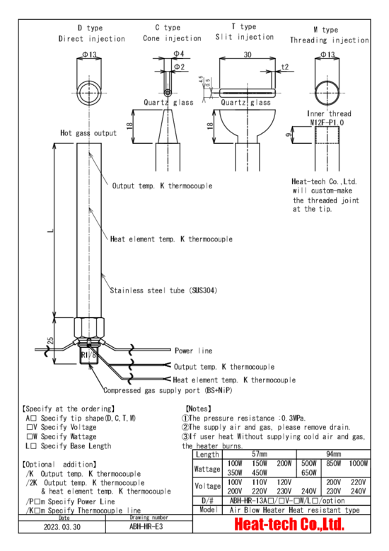 Outline drawing of ABH-HR