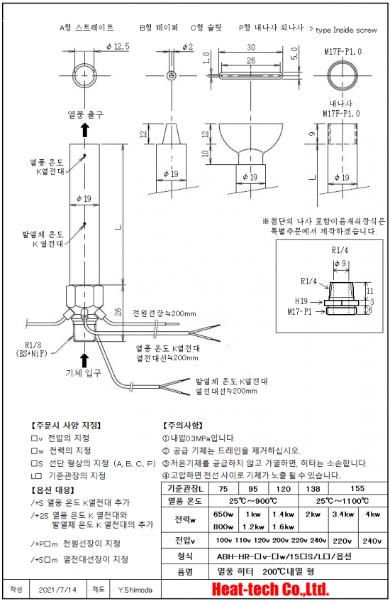 ABH-HR의 외형도