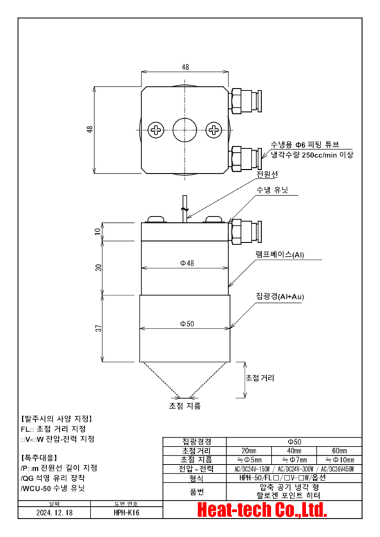 HPH-50의 외형도