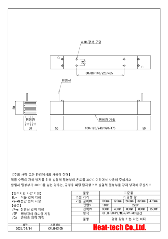 CFLH-50의 외형도