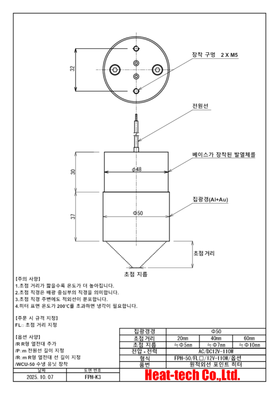 6. FPH-50의 외형도