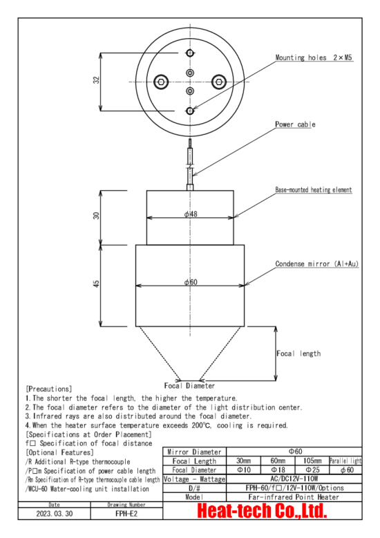 6.External dimensions of FPH-60 6.External dimensions of FPH-60